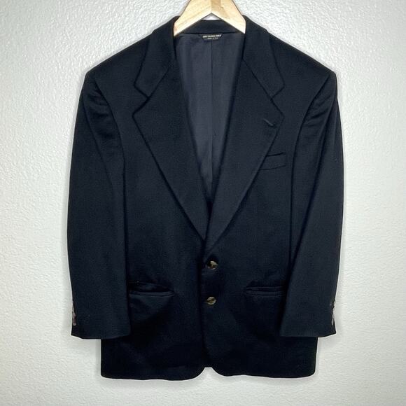 Vintage I Magnin Blazer 100% Pure Cashmere Men 42R Old Money Preppy Jacket USA - Picture 1 of 7